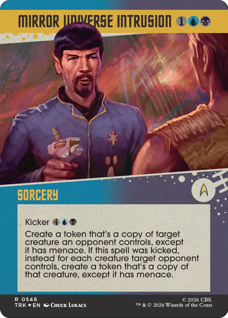 Mirror Universe Intrusion (Showcase) (Surge Foil) [Star Trek] MTG Single Magic: The Gathering  | Multizone: Comics And Games
