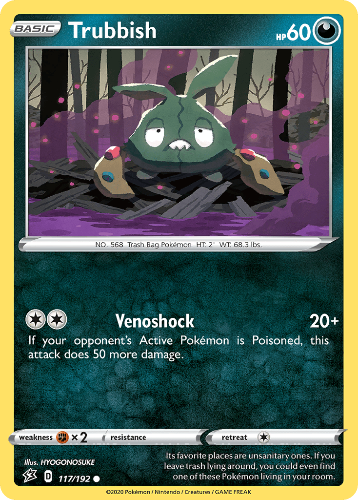 Trubbish (117/192) [Sword & Shield: Rebel Clash] Pokemon Single Pokémon  | Multizone: Comics And Games