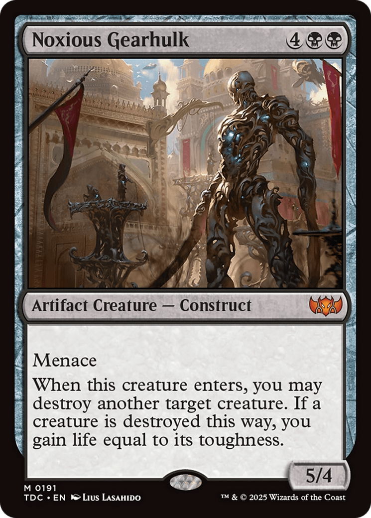 Noxious Gearhulk [Tarkir: Dragonstorm Commander] MTG Single Magic: The Gathering  | Multizone: Comics And Games