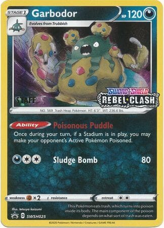Garbodor (SWSH025) (Staff Prerelease Promo) [Sword & Shield: Black Star Promos] Pokemon Single Pokémon  | Multizone: Comics And Games