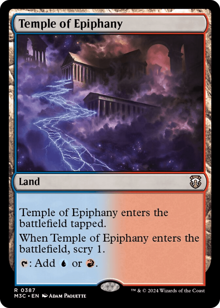 Temple of Epiphany [Modern Horizons 3 Commander] MTG Single Magic: The Gathering  | Multizone: Comics And Games