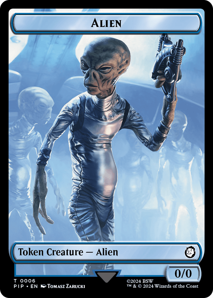 Alien // Clue Double-Sided Token [Fallout Tokens] MTG Single Magic: The Gathering  | Multizone: Comics And Games