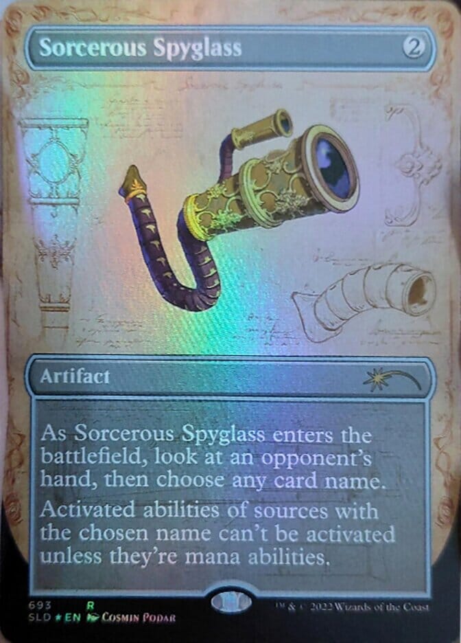 Sorcerous Spyglass (Blueprint) [Secret Lair Drop Promos] MTG Single Magic: The Gathering  | Multizone: Comics And Games
