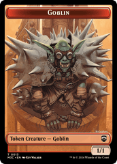 Tarmogoyf // Goblin Double-Sided Token [Modern Horizons 3 Commander Tokens] MTG Single Magic: The Gathering  | Multizone: Comics And Games