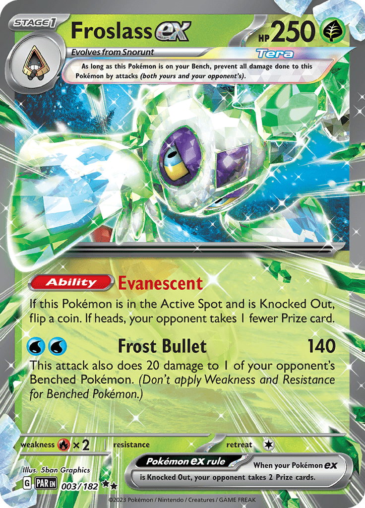 Froslass ex (003/182) [Scarlet & Violet: Paradox Rift] Pokemon Single Pokémon  | Multizone: Comics And Games