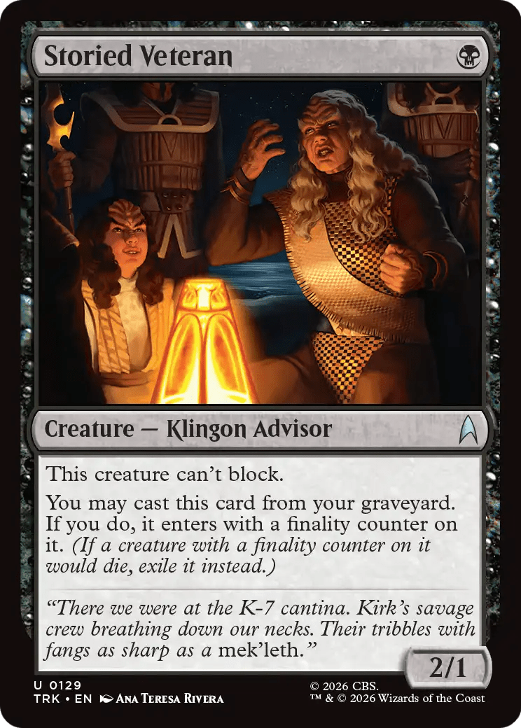 Storied Veteran [Star Trek] MTG Single Magic: The Gathering  | Multizone: Comics And Games