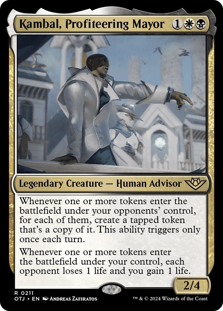 Kambal, Profiteering Mayor [Outlaws of Thunder Junction] MTG Single Magic: The Gathering  | Multizone: Comics And Games