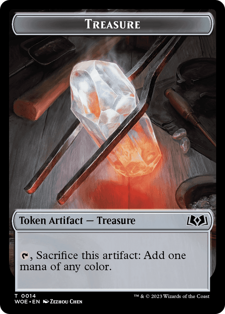 Treasure // Food (0013) Double-Sided Token [Wilds of Eldraine Tokens] MTG Single Magic: The Gathering  | Multizone: Comics And Games