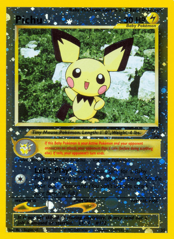 Pichu (35) [Wizards of the Coast: Black Star Promos] Pokemon Single Pokémon  | Multizone: Comics And Games