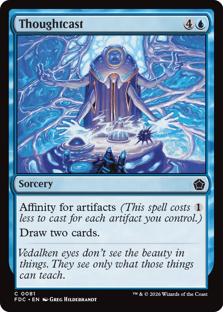Thoughtcast [Foundations Commander] MTG Single Magic: The Gathering  | Multizone: Comics And Games