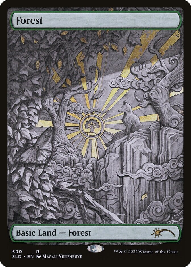 Forest (690) (Sketch) [Secret Lair Drop Promos] MTG Single Magic: The Gathering  | Multizone: Comics And Games