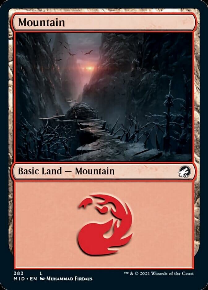 Mountain (383) [Innistrad: Midnight Hunt] MTG Single Magic: The Gathering  | Multizone: Comics And Games
