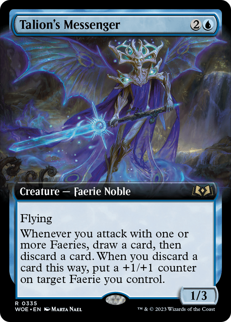 Talion's Messenger (Extended Art) [Wilds of Eldraine] MTG Single Magic: The Gathering  | Multizone: Comics And Games