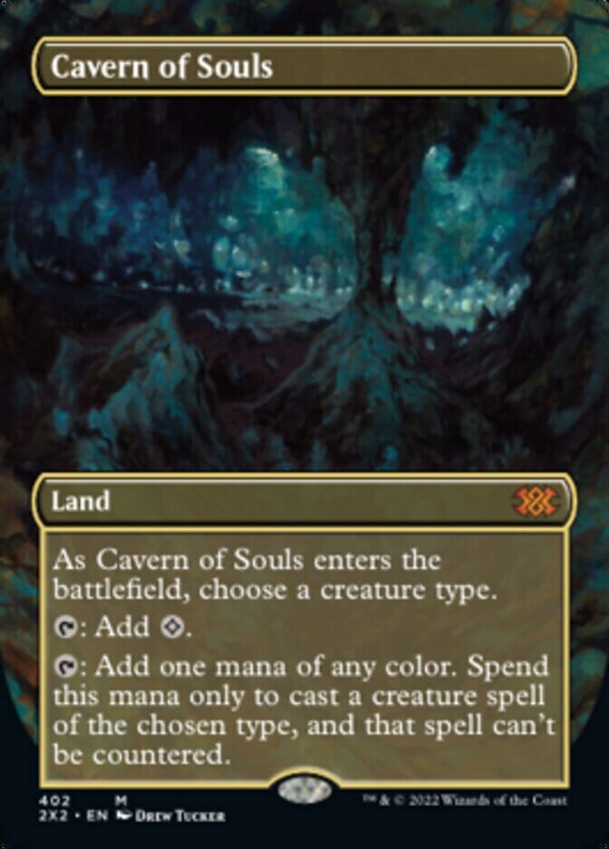 Cavern of Souls (Borderless Alternate Art) [Double Masters 2022] MTG Single Magic: The Gathering  | Multizone: Comics And Games
