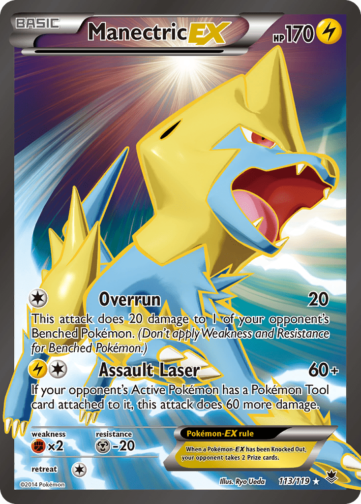Manectric EX (113/119) [XY: Phantom Forces] Pokemon Single Pokémon  | Multizone: Comics And Games