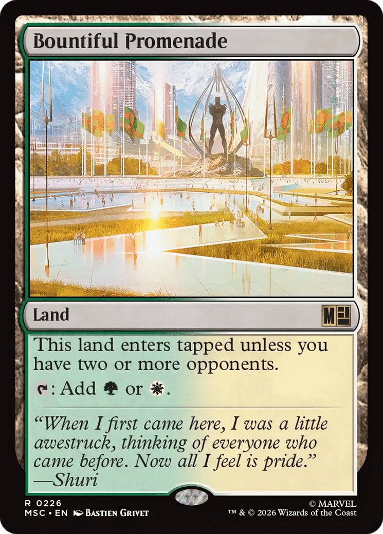 Bountiful Promenade [Marvel Super Heroes Commander] MTG Single Magic: The Gathering  | Multizone: Comics And Games