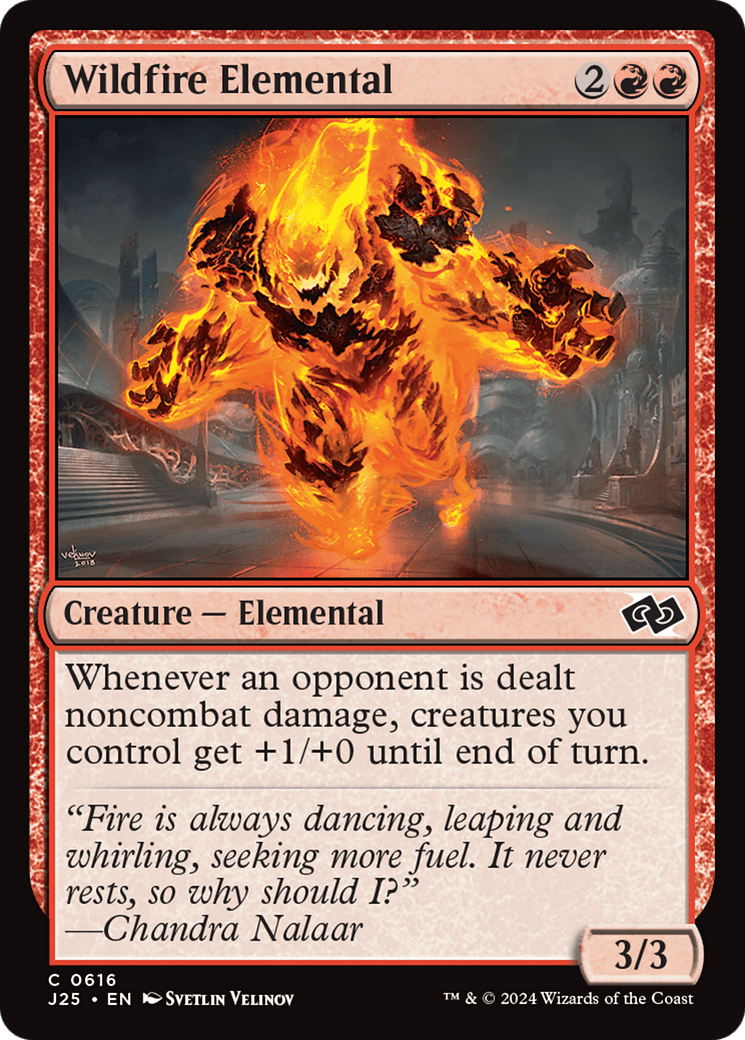 Wildfire Elemental [Foundations Jumpstart] MTG Single Magic: The Gathering  | Multizone: Comics And Games