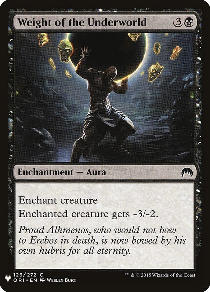 Weight of the Underworld [Mystery Booster] MTG Single Magic: The Gathering  | Multizone: Comics And Games