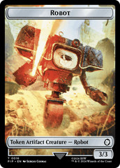 Radiation // Robot Double-Sided Token [Fallout Tokens] MTG Single Magic: The Gathering  | Multizone: Comics And Games