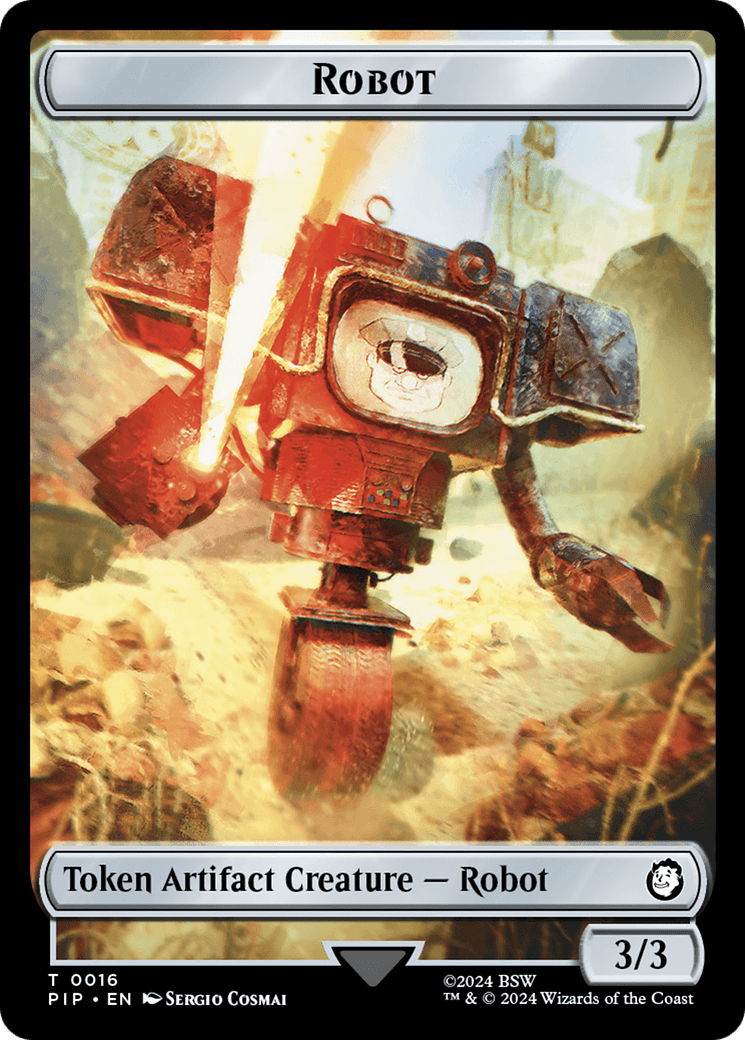 Robot // Treasure (019) Double-Sided Token [Fallout Tokens] MTG Single Magic: The Gathering  | Multizone: Comics And Games