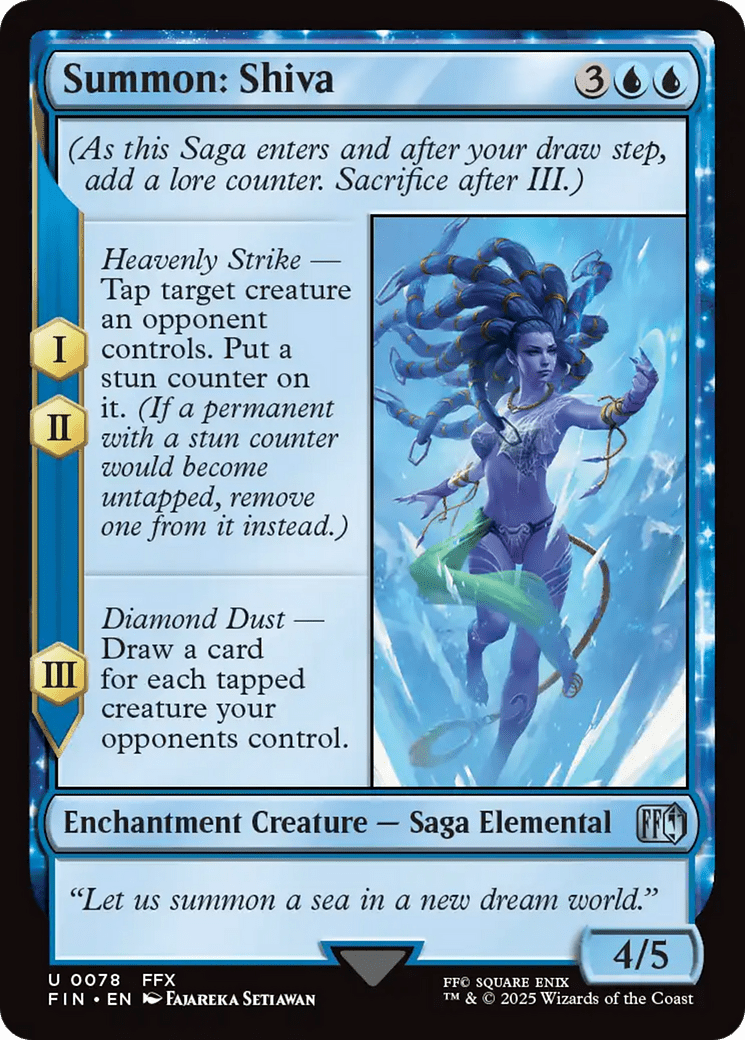 Summon: Shiva [FINAL FANTASY] MTG Single Magic: The Gathering  | Multizone: Comics And Games