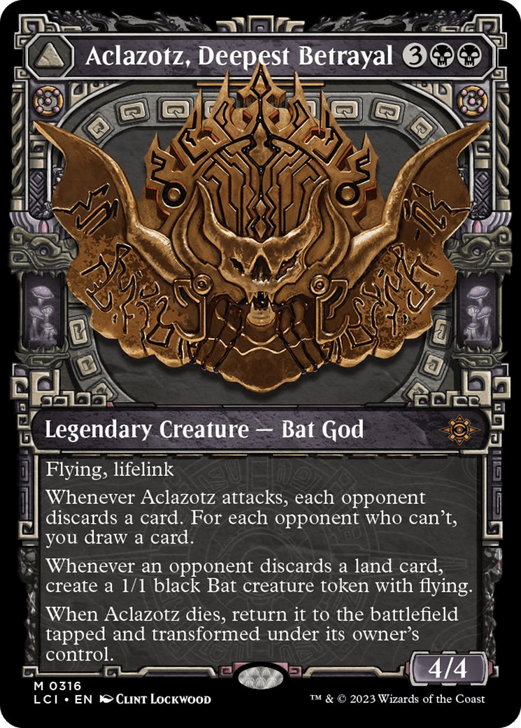 Aclazotz, Deepest Betrayal // Temple of the Dead (Showcase) [The Lost Caverns of Ixalan] MTG Single Magic: The Gathering  | Multizone: Comics And Games