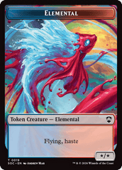 Dragon Illusion // Elemental (0019) Double-Sided Token [Secrets of Strixhaven Commander Tokens] MTG Single Magic: The Gathering  | Multizone: Comics And Games
