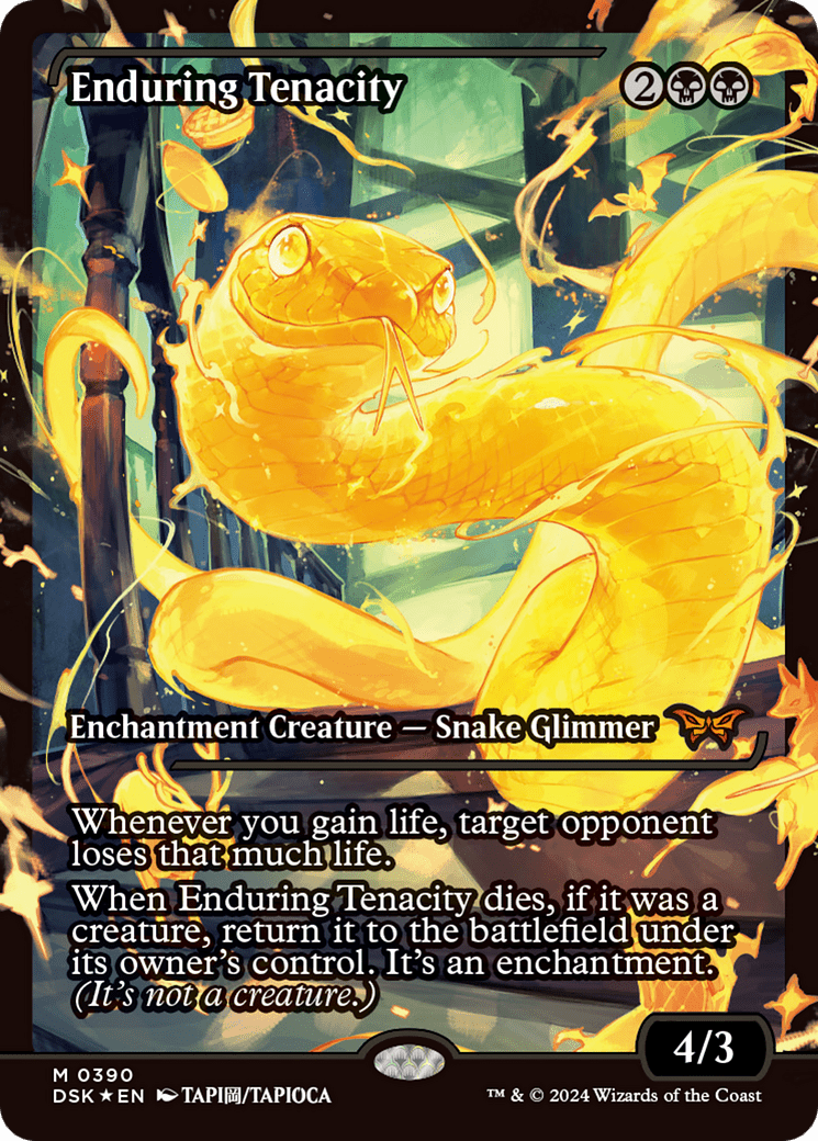 Enduring Tenacity (Japan Showcase) [Duskmourn: House of Horror] MTG Single Magic: The Gathering  | Multizone: Comics And Games