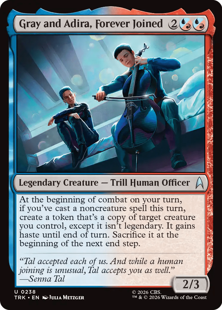 Gray and Adira, Forever Joined [Star Trek] MTG Single Magic: The Gathering  | Multizone: Comics And Games