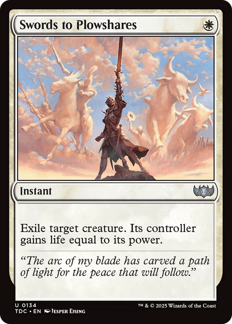Swords to Plowshares [Tarkir: Dragonstorm Commander] MTG Single Magic: The Gathering  | Multizone: Comics And Games