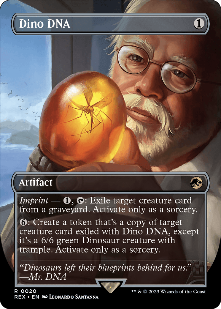 Dino DNA (Borderless) [Jurassic World Collection] MTG Single Magic: The Gathering  | Multizone: Comics And Games