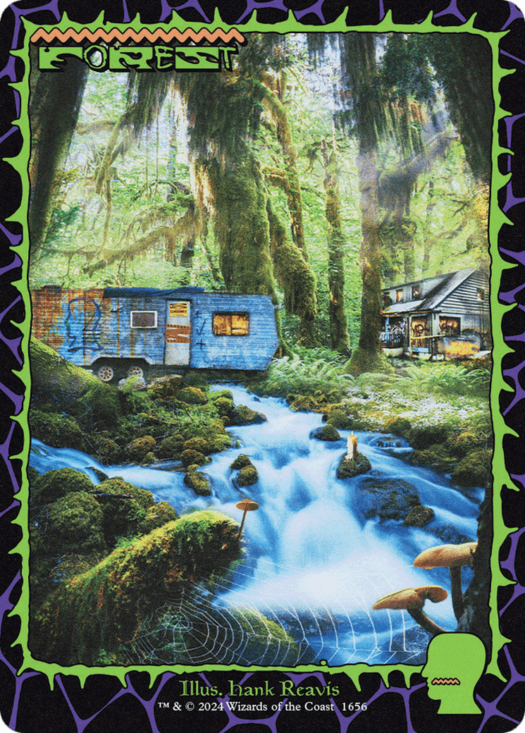 Forest (1656) (Rainbow Foil) [Secret Lair Drop Series] MTG Single Magic: The Gathering  | Multizone: Comics And Games