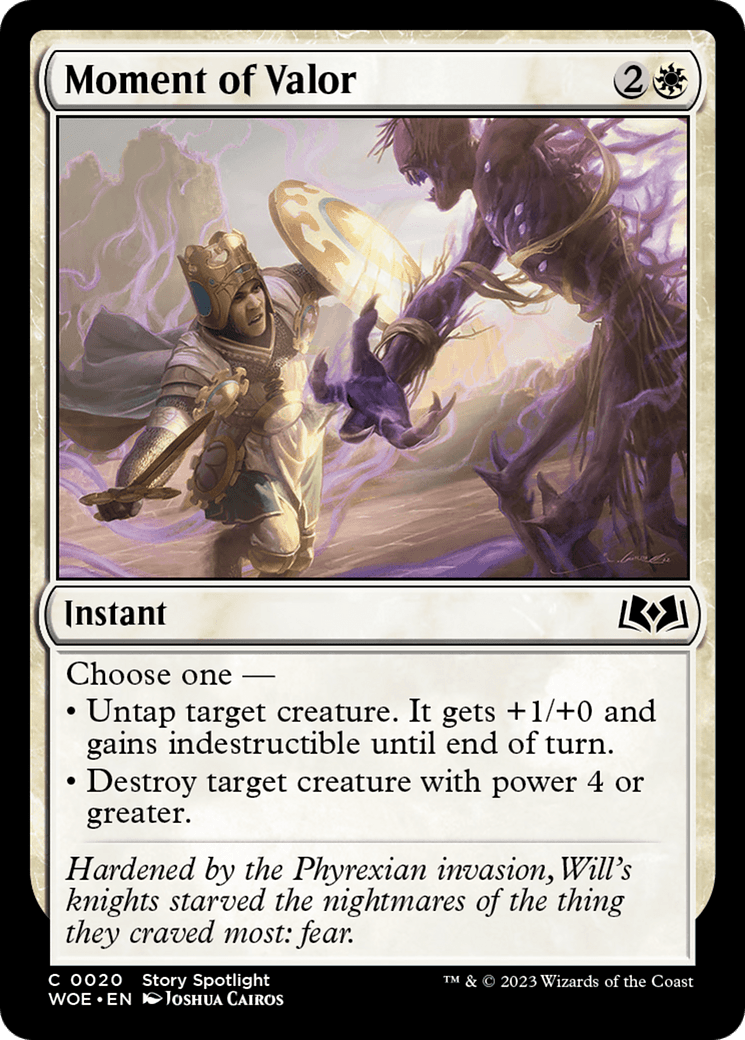 Moment of Valor [Wilds of Eldraine] MTG Single Magic: The Gathering  | Multizone: Comics And Games