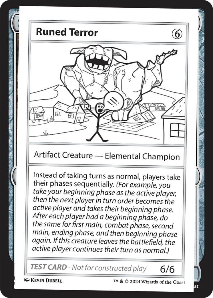 Runed Terror [Mystery Booster 2 Playtest Cards] MTG Single Magic: The Gathering  | Multizone: Comics And Games