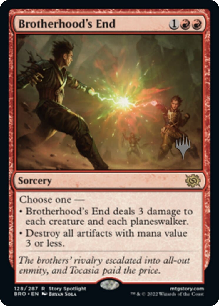 Brotherhood's End (Promo Pack) [The Brothers' War Promos] MTG Single Magic: The Gathering  | Multizone: Comics And Games