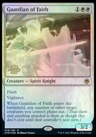 Guardian of Faith [Dungeons & Dragons: Adventures in the Forgotten Realms Prerelease Promos] MTG Single Magic: The Gathering  | Multizone: Comics And Games