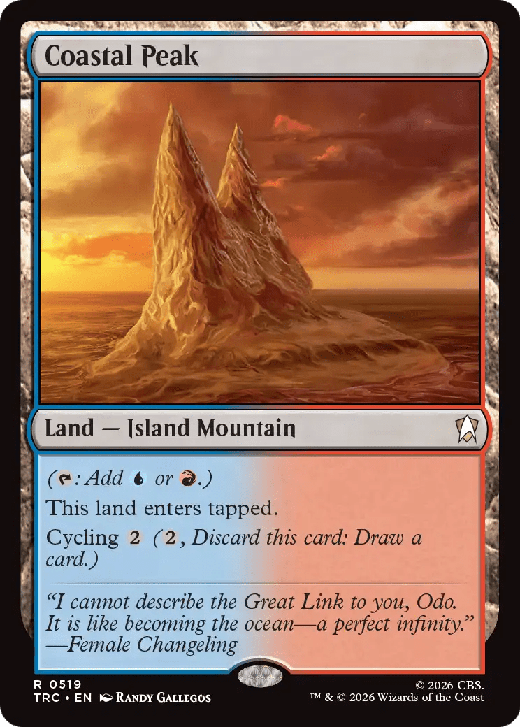 Coastal Peak (Surge Foil) [Star Trek Commander] MTG Single Magic: The Gathering  | Multizone: Comics And Games