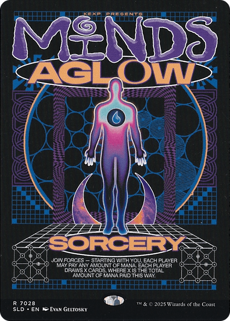 Minds Aglow (Rainbow Foil) [Secret Lair Drop Series] MTG Single Magic: The Gathering  | Multizone: Comics And Games