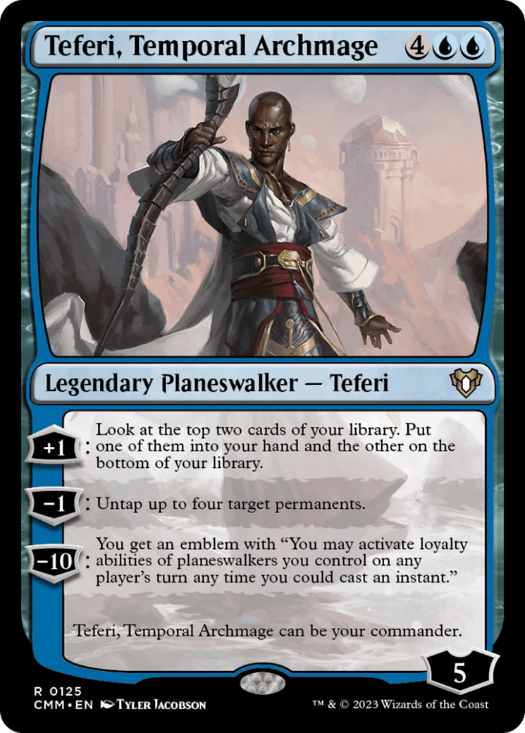 Teferi, Temporal Archmage [Commander Masters] MTG Single Magic: The Gathering  | Multizone: Comics And Games