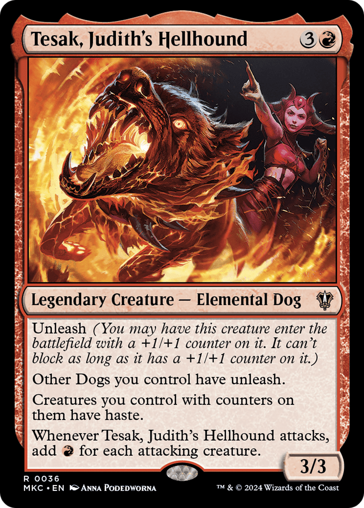 Tesak, Judith's Hellhound [Murders at Karlov Manor Commander] MTG Single Magic: The Gathering  | Multizone: Comics And Games