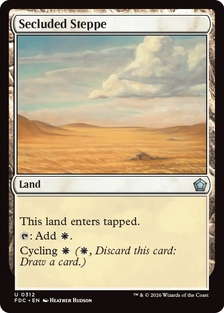 Secluded Steppe [Foundations Commander] MTG Single Magic: The Gathering  | Multizone: Comics And Games