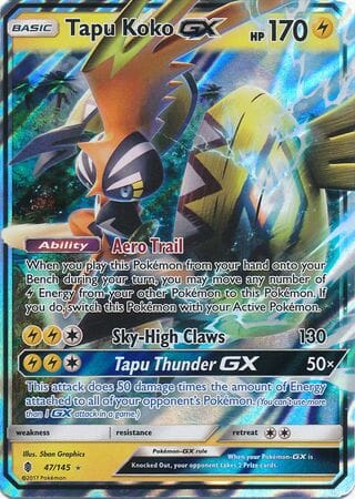 Tapu Koko GX (47/145) (Jumbo Card) [Sun & Moon: Guardians Rising] Pokemon Single Pokémon  | Multizone: Comics And Games