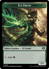 Elemental (0024) // Elf Druid Double-Sided Token [Commander Masters Tokens] MTG Single Magic: The Gathering  | Multizone: Comics And Games