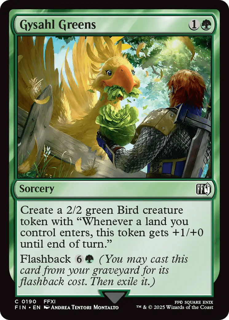 Gysahl Greens [FINAL FANTASY] MTG Single Magic: The Gathering  | Multizone: Comics And Games