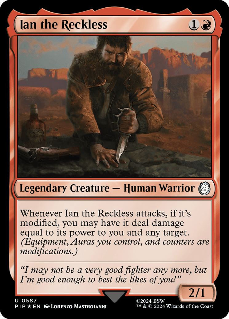 Ian the Reckless (Surge Foil) [Fallout] MTG Single Magic: The Gathering  | Multizone: Comics And Games