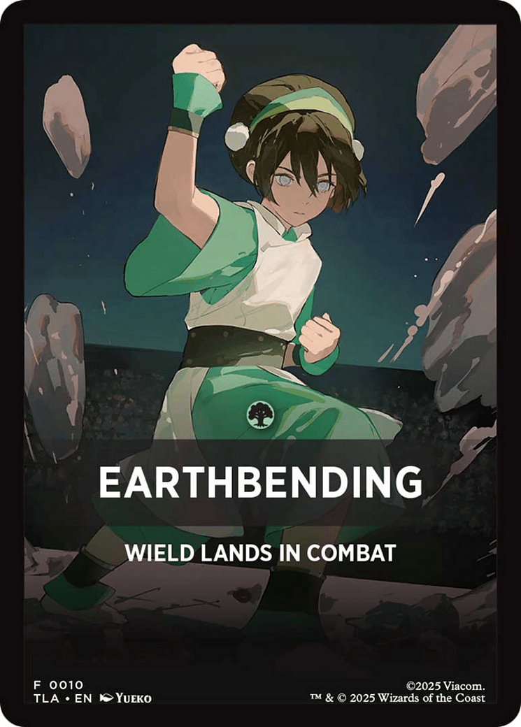 Earthbending Theme Card (0010) [Avatar: The Last Airbender Tokens] MTG Single Magic: The Gathering  | Multizone: Comics And Games