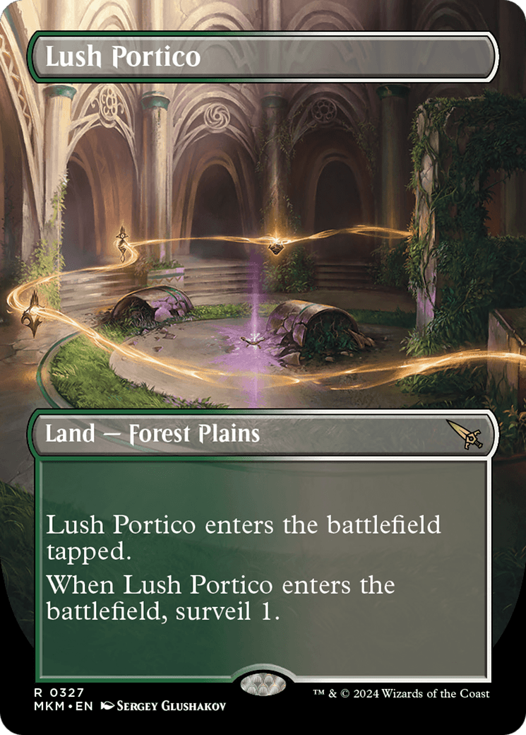 Lush Portico (Borderless) [Murders at Karlov Manor] MTG Single Magic: The Gathering  | Multizone: Comics And Games