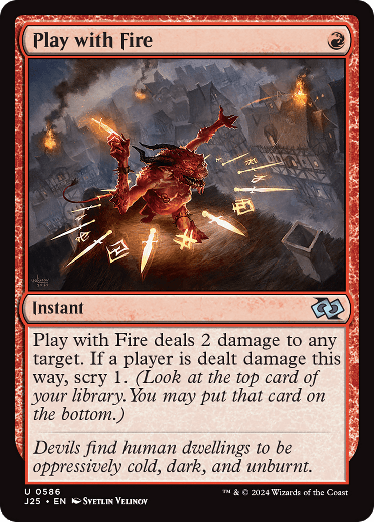 Play with Fire [Foundations Jumpstart] MTG Single Magic: The Gathering  | Multizone: Comics And Games