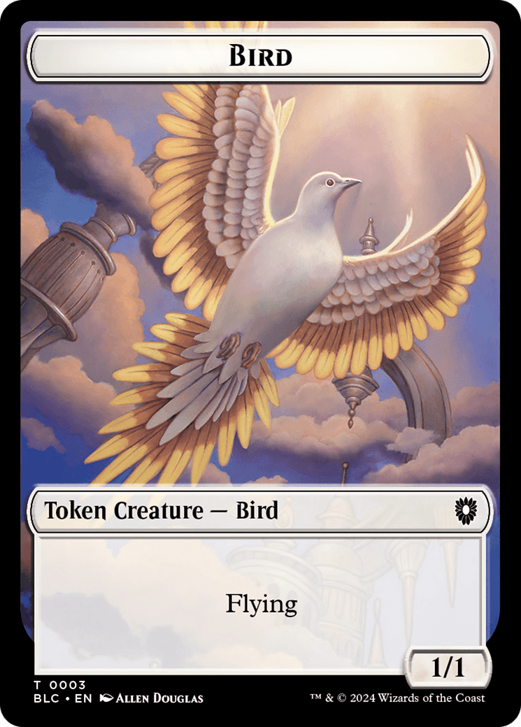 Storm Crow // Bird (003) Double-Sided Token [Bloomburrow Commander Tokens] MTG Single Magic: The Gathering  | Multizone: Comics And Games