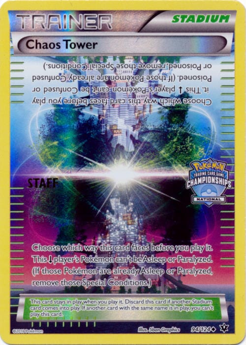 Chaos Tower (94/124) (National Championship Promo Staff) [XY: Fates Collide] Pokemon Single Pokémon  | Multizone: Comics And Games